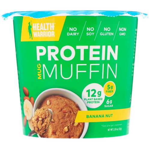 Health Warrior, Protein Mug Muffin, Banana Nut, 2.01 oz (57 g) فوائد