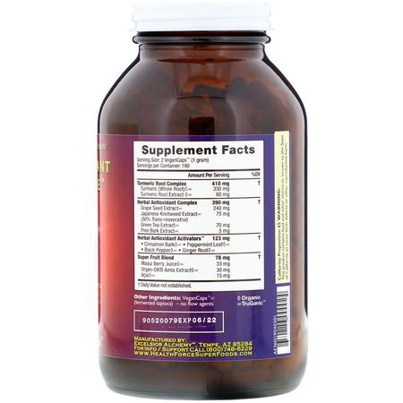 HealthForce Superfoods, Antioxidant Extreme, Version 9, 360 Vegan Caps:مضادات الأكسدة ,مضادات الأكسدة