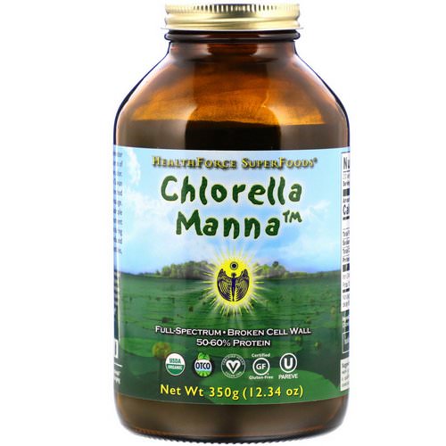HealthForce Superfoods, Chlorella Manna, 12.34 oz (350 g) فوائد