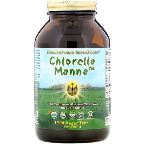 HealthForce Superfoods, Chlorella Manna, 1200 VeganTabs فوائد