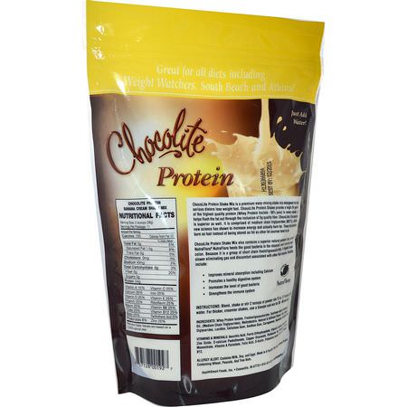 HealthSmart Foods, Chocolite Protein, Banana Cream, 14.7 oz (418 g):بر,تين مصل اللبن, التغذية الرياضية