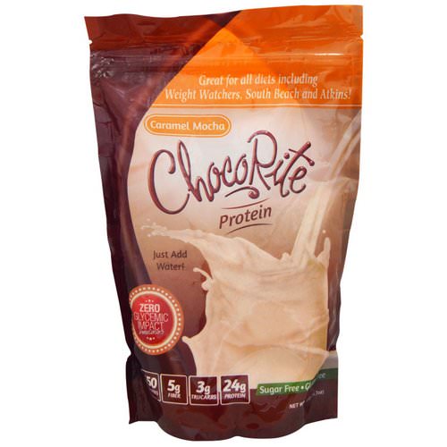 HealthSmart Foods, ChocoRite Protein, Caramel Mocha, 14.7 oz (418 g) فوائد