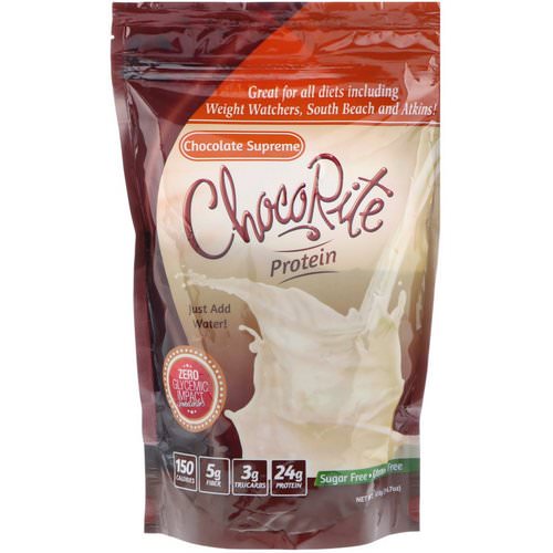 HealthSmart Foods, ChocoRite Protein, Chocolate Supreme, 14.7 oz (418 g) فوائد