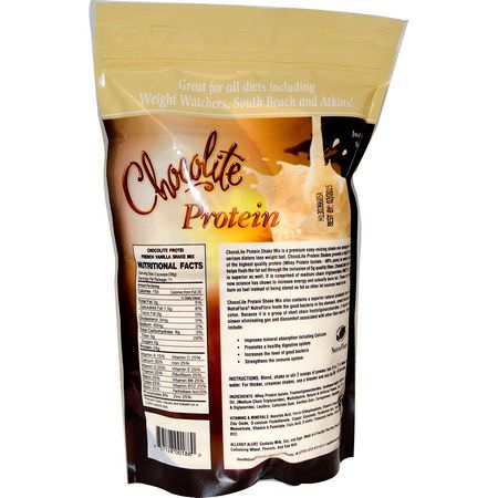 HealthSmart Foods, Chocolite Protein, French Vanilla, 14.7 oz (418 g):بر,تين مصل اللبن, التغذية الرياضية