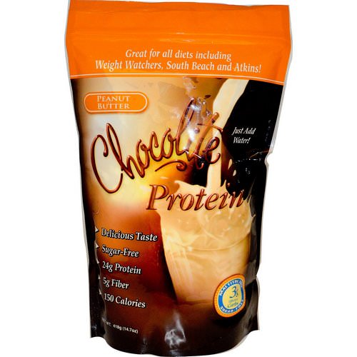 HealthSmart Foods, ChocoRite Protein, Peanut Butter, 14.7 oz (418 g) فوائد