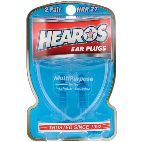 Hearos, Ear Plugs, Multi-Purpose Series, 2 Pair + Free Case فوائد