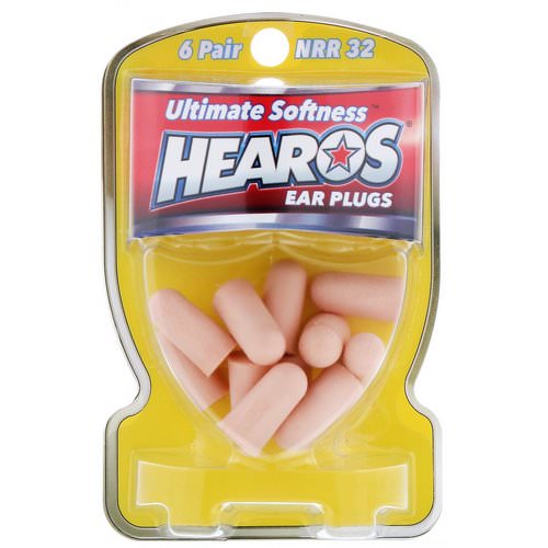 Hearos, Ear Plugs, Ultimate Softness, High, NRR 32, 6 Pair فوائد