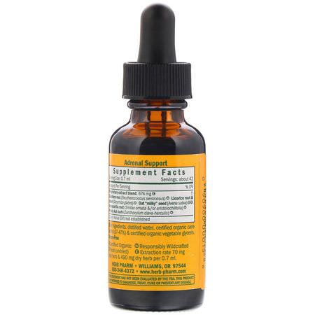 Herb Pharm, Adrenal Support, 1 fl oz (30 ml):الغدة الكظرية, المكملات الغذائية