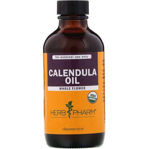 Herb Pharm, Calendula Oil, 4 fl oz (120 ml) فوائد