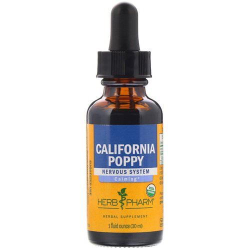 Herb Pharm, California Poppy, 1 fl oz (30 ml) فوائد