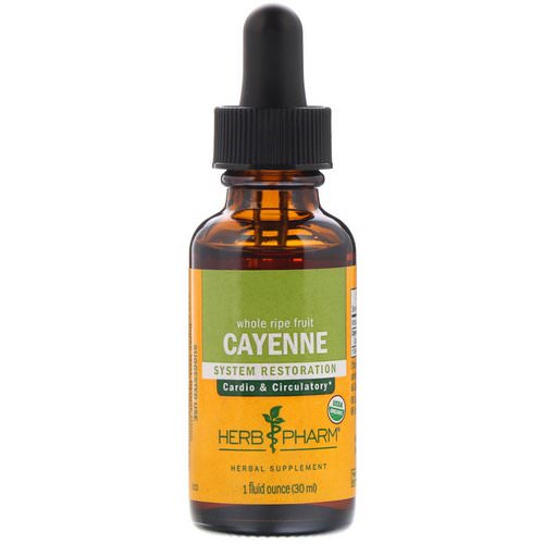 Herb Pharm, Cayenne, 1 fl oz (30 ml) فوائد