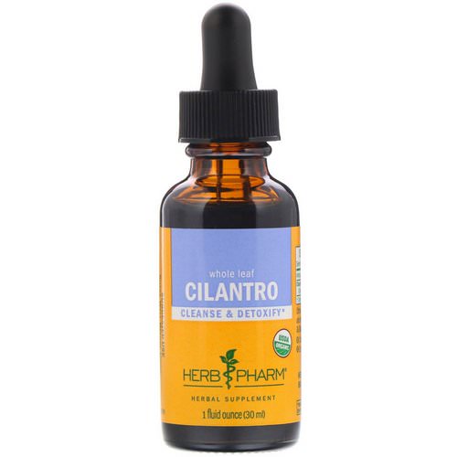 Herb Pharm, Cilantro, Whole Leaf, 1 fl oz (30 ml) فوائد
