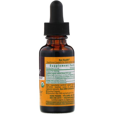 Herb Pharm, Eye Health, 1 fl oz (30 ml):العين ,الأنف