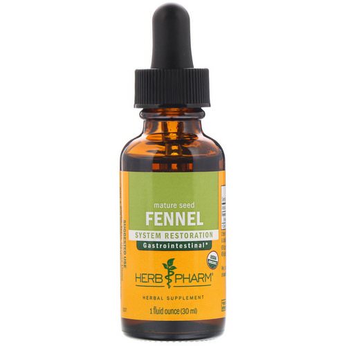 Herb Pharm, Fennel, Mature Seed, 1 fl oz (30 ml) فوائد