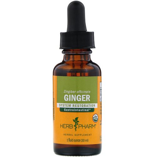 Herb Pharm, Ginger, 1 fl oz (30 ml) فوائد