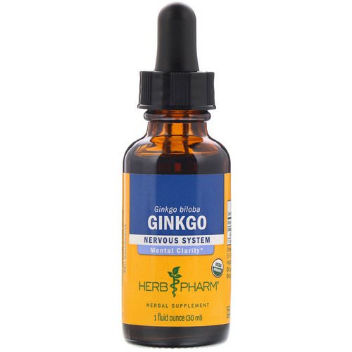 Herb Pharm, Ginkgo Biloba, 1 fl oz (30 ml) فوائد