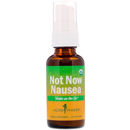 Herb Pharm, Herbs on the Go, Not Now Nausea, 1 fl oz (30 ml) فوائد