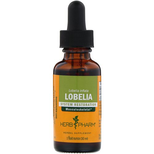 Herb Pharm, Lobelia, 1 fl oz (30 ml) فوائد