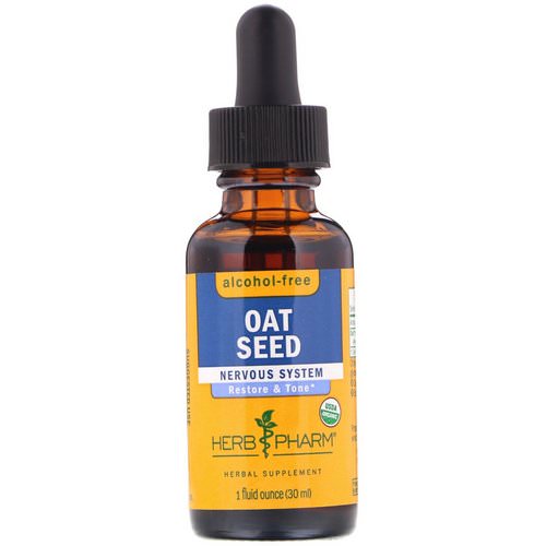 Herb Pharm, Oat Seed, Alcohol-Free, 1 fl oz (30 ml) فوائد