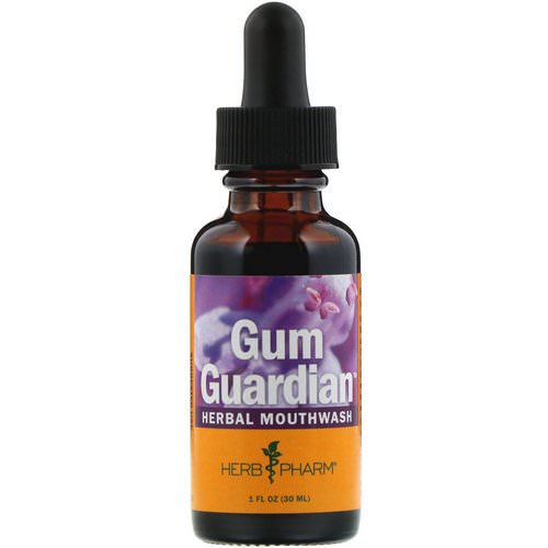 Herb Pharm, Gum Guardian, Herbal Mouthwash, 1 fl oz (30 ml) فوائد