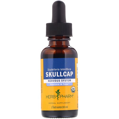Herb Pharm, Skullcap, Restore & Tone, 1 fl oz (30 ml) فوائد