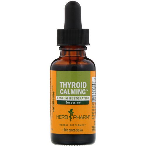 Herb Pharm, Thyroid Calming, 1 fl oz (30 ml) فوائد