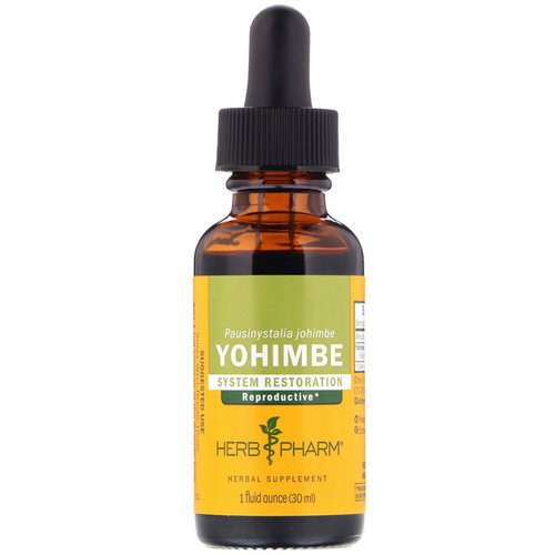 Herb Pharm, Yohimbe, System Restoration, 1 fl oz (30 ml) فوائد