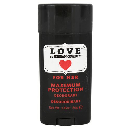 Herban Cowboy, For Her, Maximum Protection Deodorant, 2.8 oz (80 g) فوائد