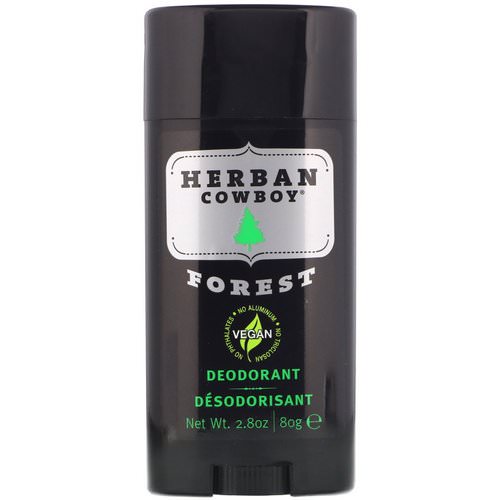 Herban Cowboy, Deodorant, Forest, 2.8 oz (80 g) فوائد