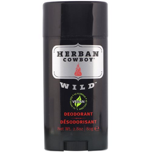 Herban Cowboy, Deodorant, Wild, 2.8 oz (80 g) فوائد