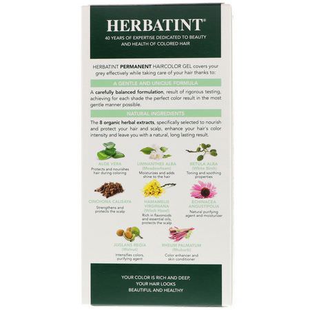 Herbatint, Permanent Haircolor Gel, 6C, Dark Ash Blonde, 4.56 fl oz (135 ml):دائم, صبغة الشعر