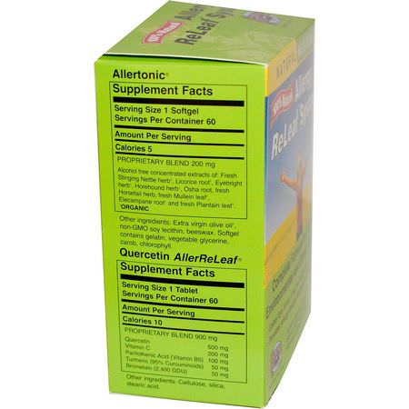 Herbs Etc, Allergy ReLeaf System, 2 Bottles, 60 Sofgels/Tablets:المكملات الجيبية, الأنف