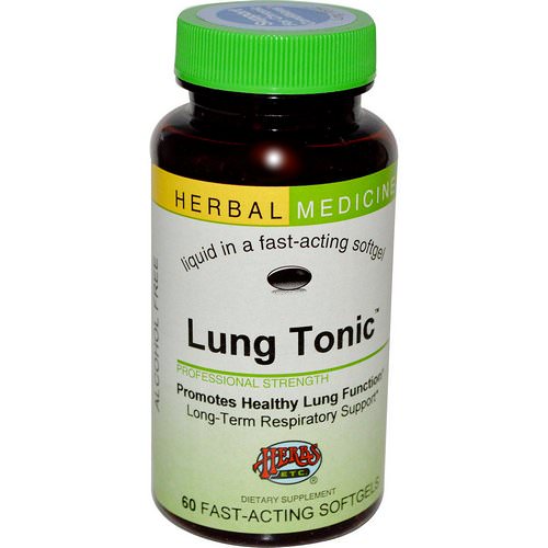 Herbs Etc, Lung Tonic, Alcohol Free, 60 Fast-Acting Softgels فوائد