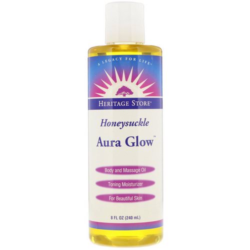 Heritage Store, Aura Glow, Honeysuckle, 8 fl oz (240 ml) فوائد