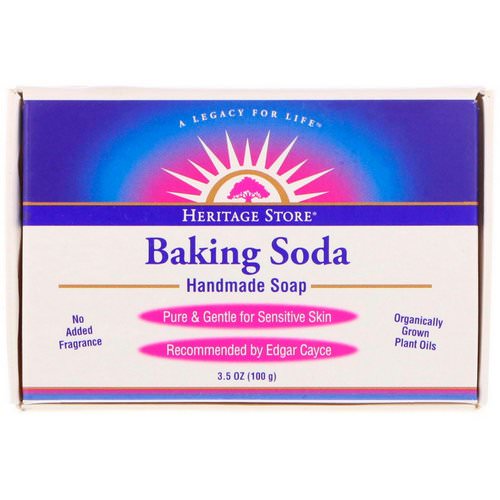 Heritage Store, Baking Soda Handmade Soap, 3.5 oz (100 g) فوائد
