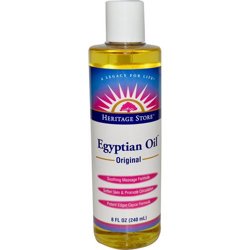 Heritage Store, Egyptian Oil, Original, 8 fl oz (240 ml) فوائد