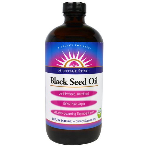 Heritage Store, Black Seed Oil, 16 fl oz (480 ml) فوائد