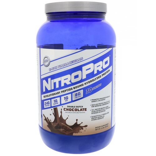 Hi Tech Pharmaceuticals, NitroPro, Hydrolyzed Protein, Double Dutch Chocolate, 2 lbs (907 g) فوائد