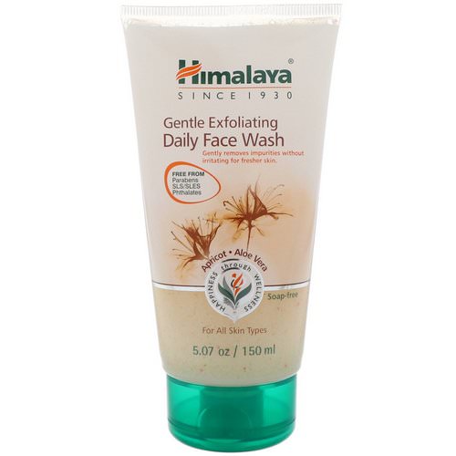 Himalaya, Gentle Exfoliating Daily Face Wash, For All Skin Types, 5.07 oz (150 ml) فوائد