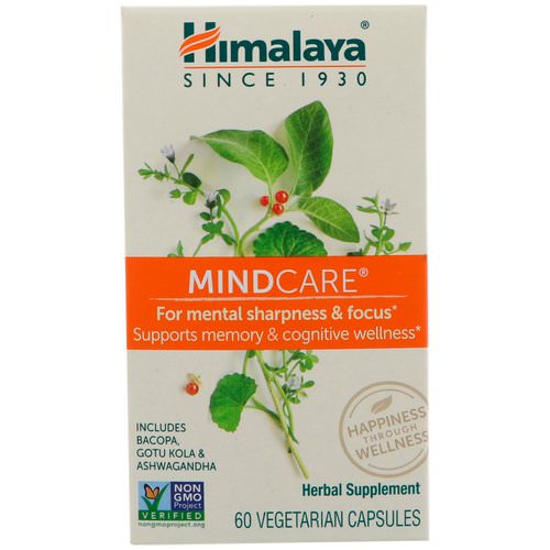Himalaya, MindCare, 60 Vegetarian Capsules فوائد