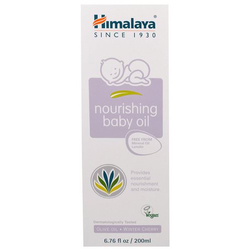 Himalaya, Nourishing Baby Oil, Olive Oil and Winter Cherry, 6.76 fl oz (200 ml) فوائد