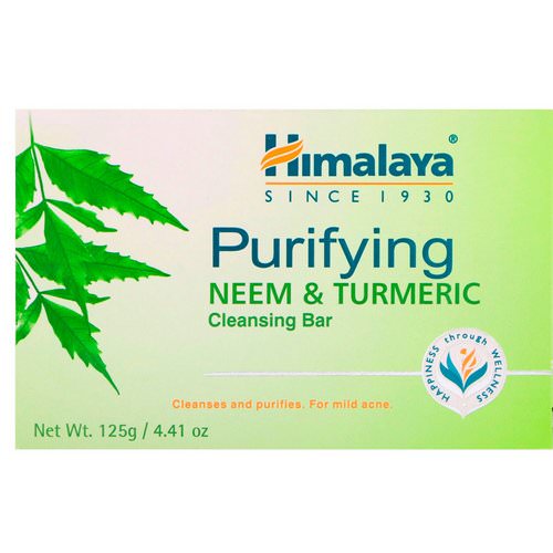 Himalaya, Purifying Cleansing Bar, Neem & Turmeric, 4.41 oz (125 g) فوائد