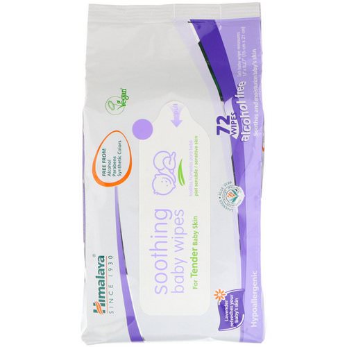 Himalaya, Soothing Baby Wipes, Alcohol Free, 72 Wipes فوائد
