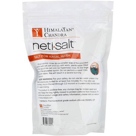 Himalayan Institute, Neti Salt, Salt for Nasal Wash, 1.5 lbs (680.3 g):الجي,ب الأنفية, الأنفية