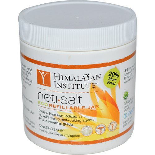 Himalayan Institute, Neti•Salt, Eco Refillable Jar, 12 oz (340.2 g) فوائد
