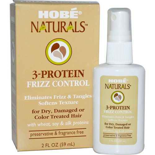 Hobe Labs, 3-Protein Frizz Control, 2 fl oz (59 ml) فوائد