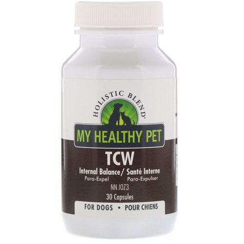 Holistic Blend, My Healthy Pet, TCW, Internal Balance, For Dogs, 30 Capsules فوائد