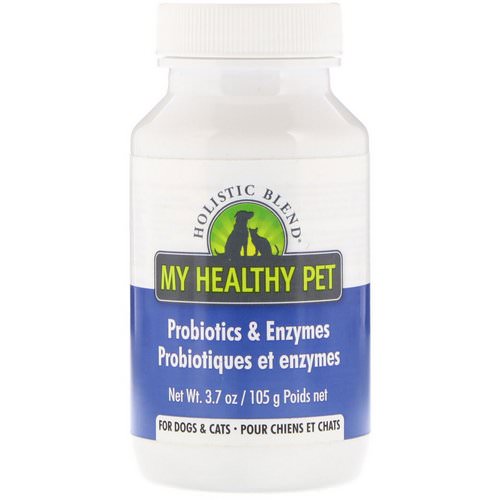 Holistic Blend, My Healthy Pet, Probiotics & Enzymes, For Dogs & Cats, 3.7 oz (105 g) فوائد