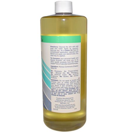 Home Health, Castor Oil, 32 fl oz (946 ml):الخر,ع, زي,ت التدليك