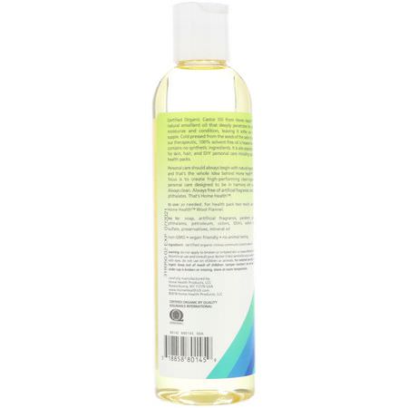 Home Health, Organic Castor Oil, 8 fl oz (236 ml):علاج البشرة, الخر,ع